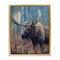 Stupell Industries Expressive Moose in Forest Floating Frame, design by James Corwin